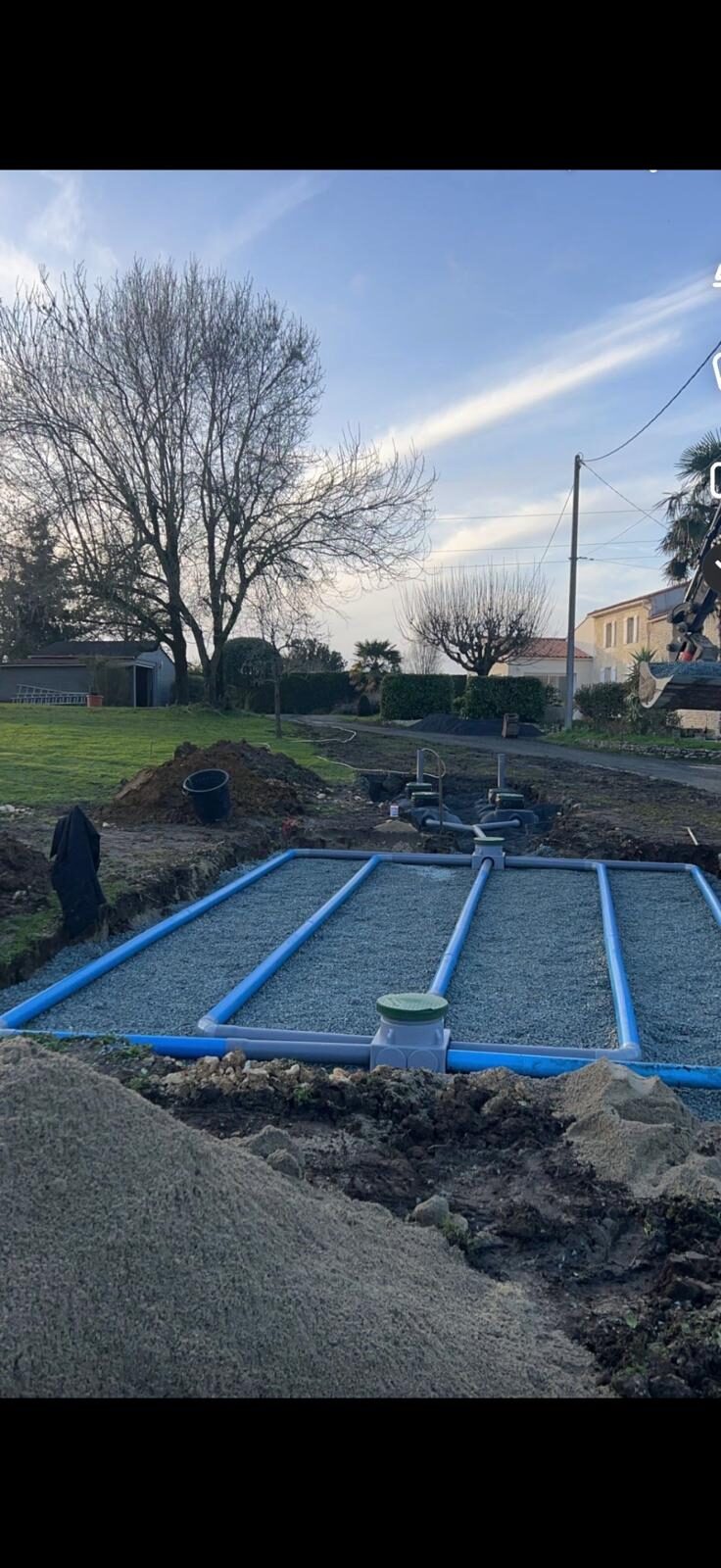 Réseau de drains pour épandage
