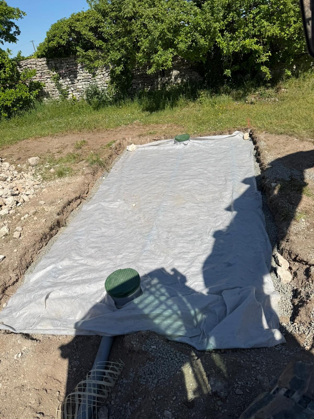 Terrain nivelé prêt pour aménagement
